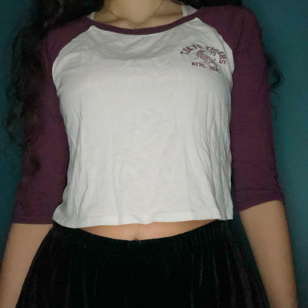 Baseball crop top tee Tokyo